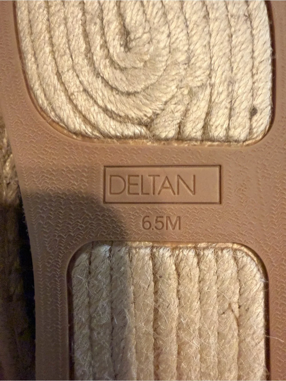Deltan Black Knit Espadrille Flats Size 6.5
